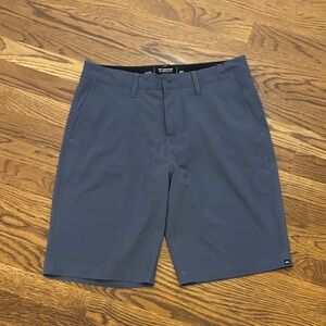 Quiksilver Dark Blue Flat Front Men's Shorts